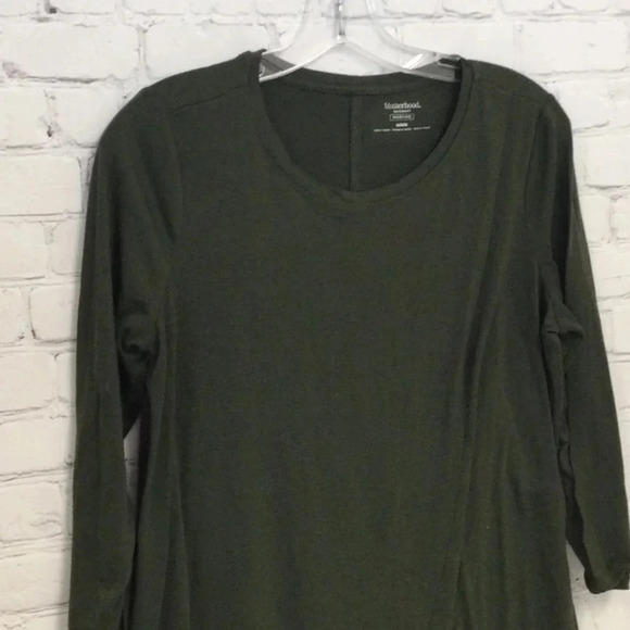 Motherhood Nursing 3/4 Length Green Top size Medium - Picture 2 of 5